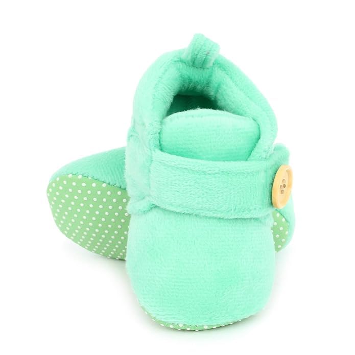 Star Fish Newborn Baby Boys & Girls 3 TO 12 Months Skin Friendly Comfortable & Breathable Cotton Booties (Pink -1212)
