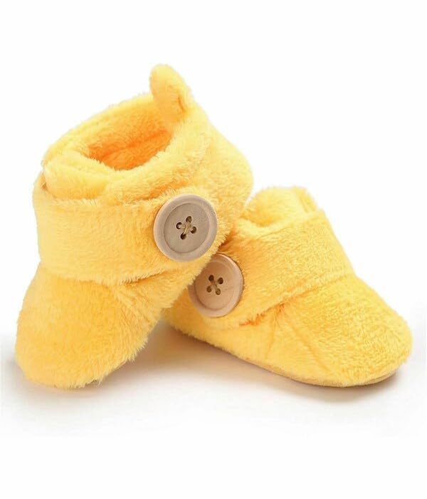 Star Fish Newborn Baby Boys & Girls 3 TO 12 Months Skin Friendly Comfortable & Breathable Cotton Booties (Pink -1212)