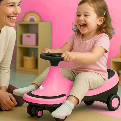 Storio Kids Magic Swing Car Twister Ride On | Toy Car with PU Wheels | Toy Car for 3 to 5 Years | Push Ride on Baby Car,100 Kg Capacity | Birthday Gift for Kids Boys and Girls - Blue