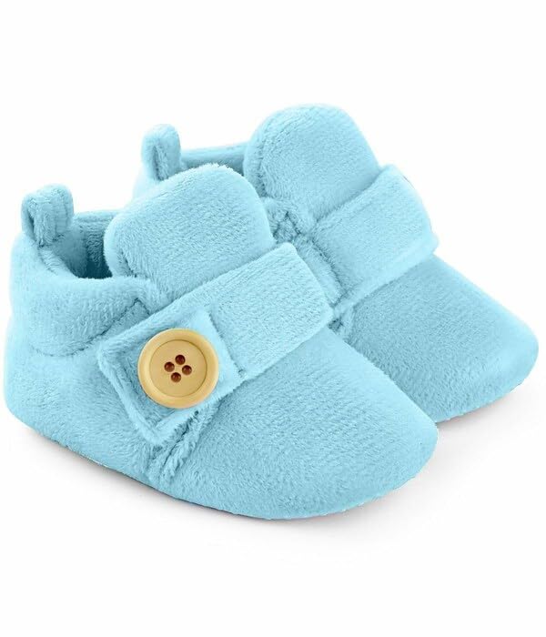 Star Fish Newborn Baby Boys & Girls 3 TO 12 Months Skin Friendly Comfortable & Breathable Cotton Booties (Pink -1212)