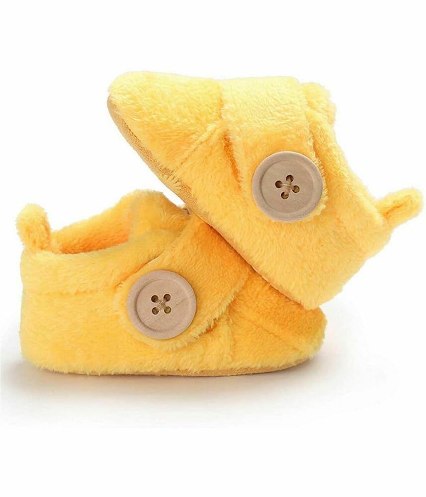 Star Fish Newborn Baby Boys & Girls 3 TO 12 Months Skin Friendly Comfortable & Breathable Cotton Booties (Pink -1212)