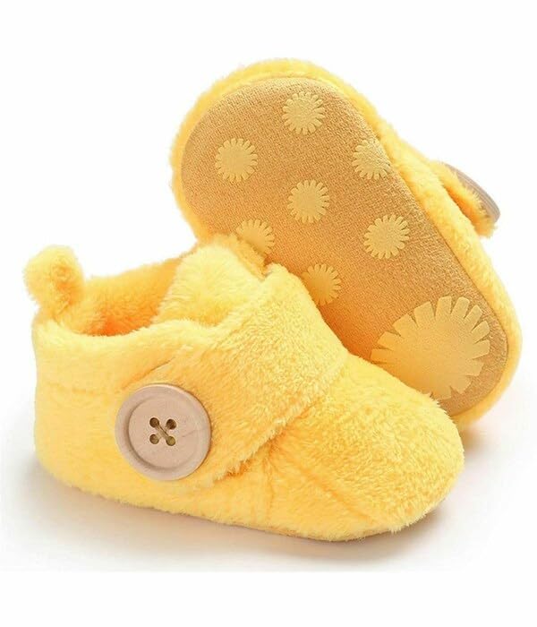 Star Fish Newborn Baby Boys & Girls 3 TO 12 Months Skin Friendly Comfortable & Breathable Cotton Booties (Pink -1212)