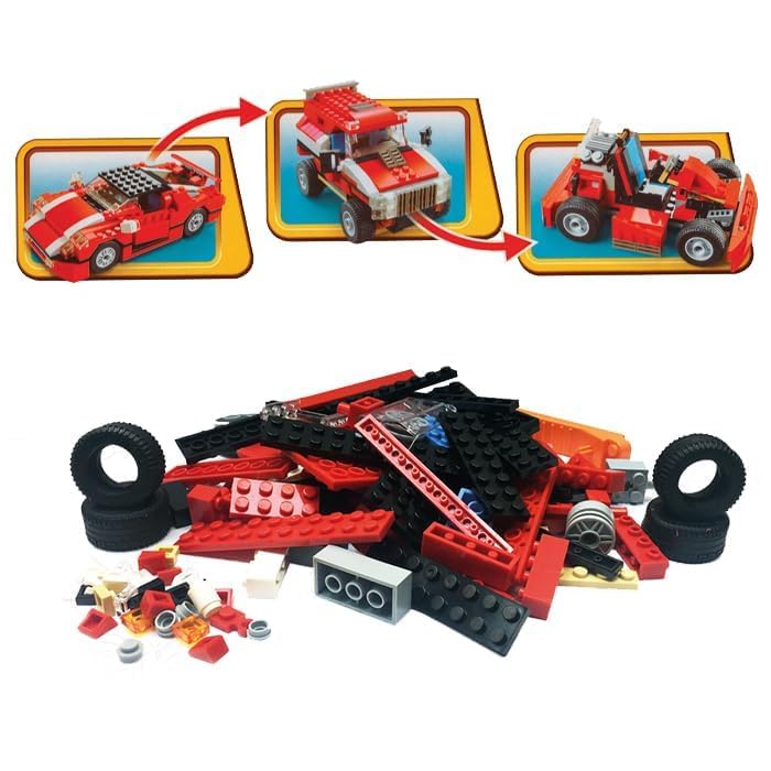 Umadiya® 36-in-1 Magic Building Blocks Set | 256+ Pieces | Creative Construction Toy for Kids | Includes Instruction Manual | Ideal for Boys & Girls Ages 6+ | DIY Brick Robot, Jet, Ship Models
