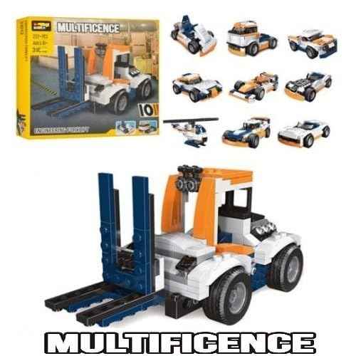 Umadiya® 36-in-1 Magic Building Blocks Set | 256+ Pieces | Creative Construction Toy for Kids | Includes Instruction Manual | Ideal for Boys & Girls Ages 6+ | DIY Brick Robot, Jet, Ship Models