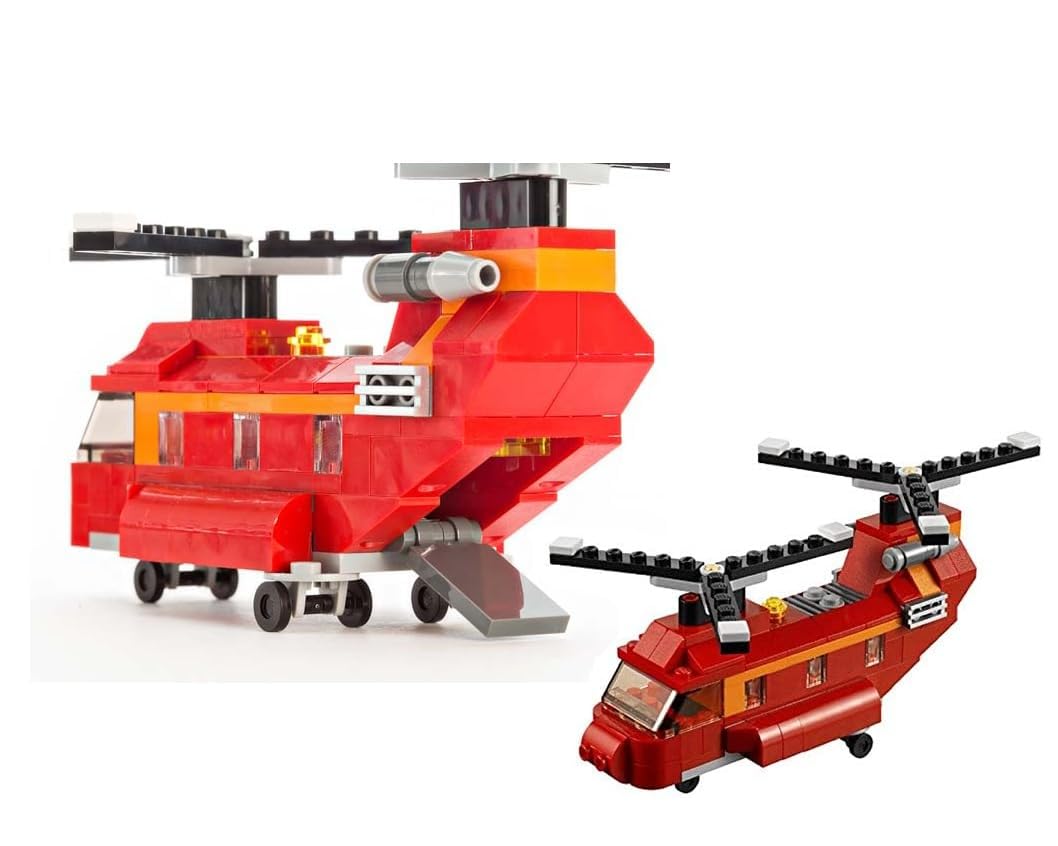 Umadiya® 36-in-1 Magic Building Blocks Set | 256+ Pieces | Creative Construction Toy for Kids | Includes Instruction Manual | Ideal for Boys & Girls Ages 6+ | DIY Brick Robot, Jet, Ship Models
