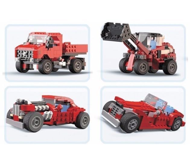 Umadiya® 36-in-1 Magic Building Blocks Set | 256+ Pieces | Creative Construction Toy for Kids | Includes Instruction Manual | Ideal for Boys & Girls Ages 6+ | DIY Brick Robot, Jet, Ship Models