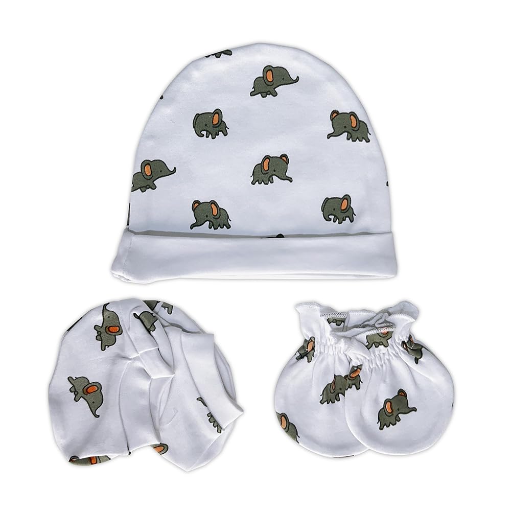 TINYLANE - Curated For You! Newborn Baby Products Gift Set (13 Pcs), Essential Clothing Gift Kit For Infants Of 0-3 Years, Swaddles, Bibs, Cap, Booties, Mittens & Washcloths, Ideal Baby Shower Gift Pack