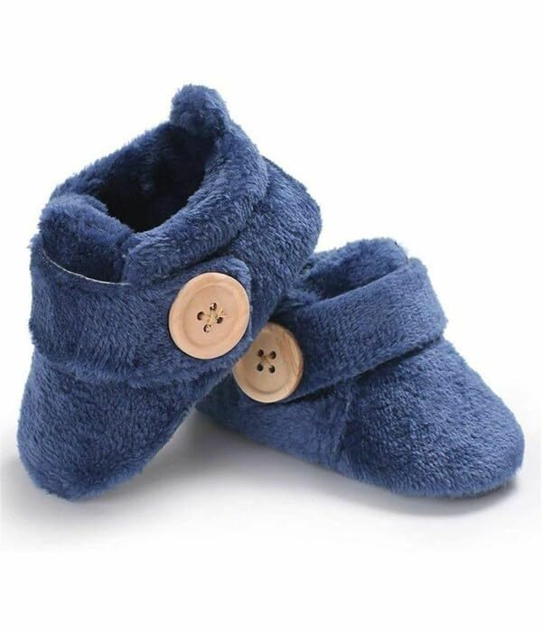 Star Fish Newborn Baby Boys & Girls 3 TO 12 Months Skin Friendly Comfortable & Breathable Cotton Booties (Pink -1212)