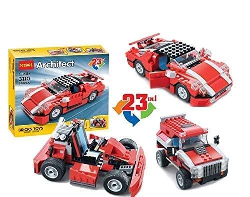 Umadiya® 36-in-1 Magic Building Blocks Set | 256+ Pieces | Creative Construction Toy for Kids | Includes Instruction Manual | Ideal for Boys & Girls Ages 6+ | DIY Brick Robot, Jet, Ship Models