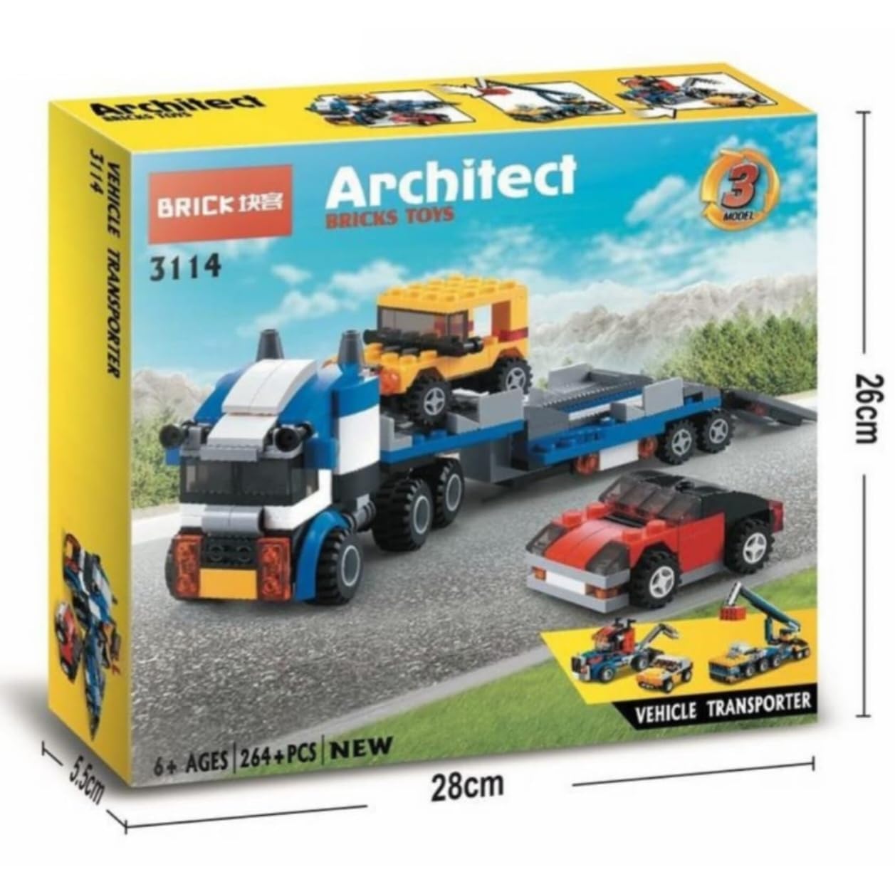 Umadiya® 36-in-1 Magic Building Blocks Set | 256+ Pieces | Creative Construction Toy for Kids | Includes Instruction Manual | Ideal for Boys & Girls Ages 6+ | DIY Brick Robot, Jet, Ship Models