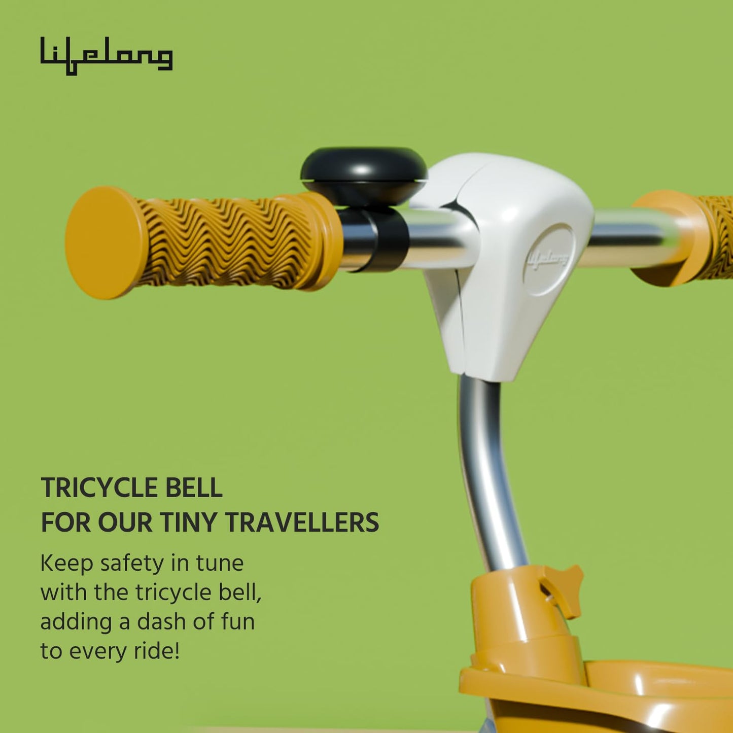 Lifelong Trike Cycle for Kids Cycle 2-5 Years - Tricycles for Boy & Girl - Baby Cycle - Bicycle for Kids - Bike with 3 EVA Wheels, Bell & Basket -Durable Tricycle with Parental Control