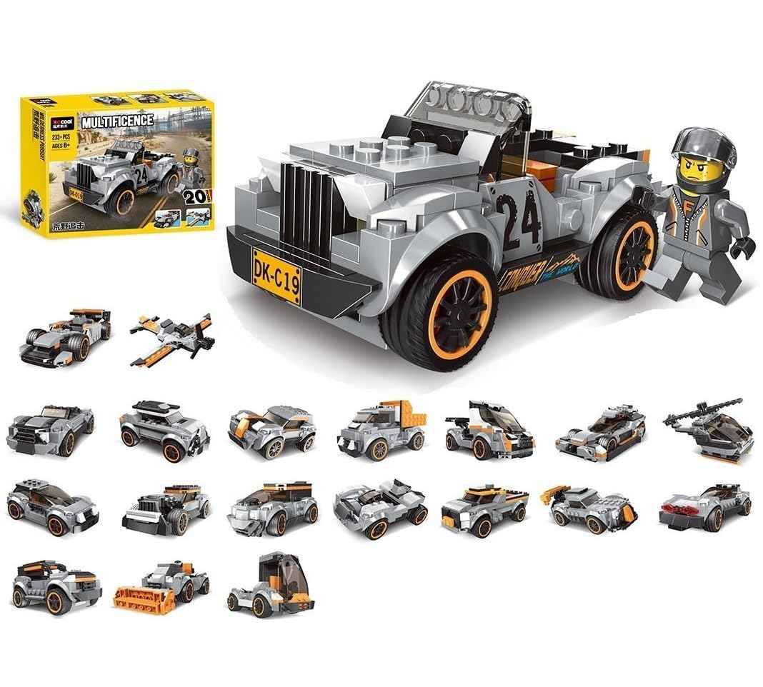 Umadiya® 36-in-1 Magic Building Blocks Set | 256+ Pieces | Creative Construction Toy for Kids | Includes Instruction Manual | Ideal for Boys & Girls Ages 6+ | DIY Brick Robot, Jet, Ship Models
