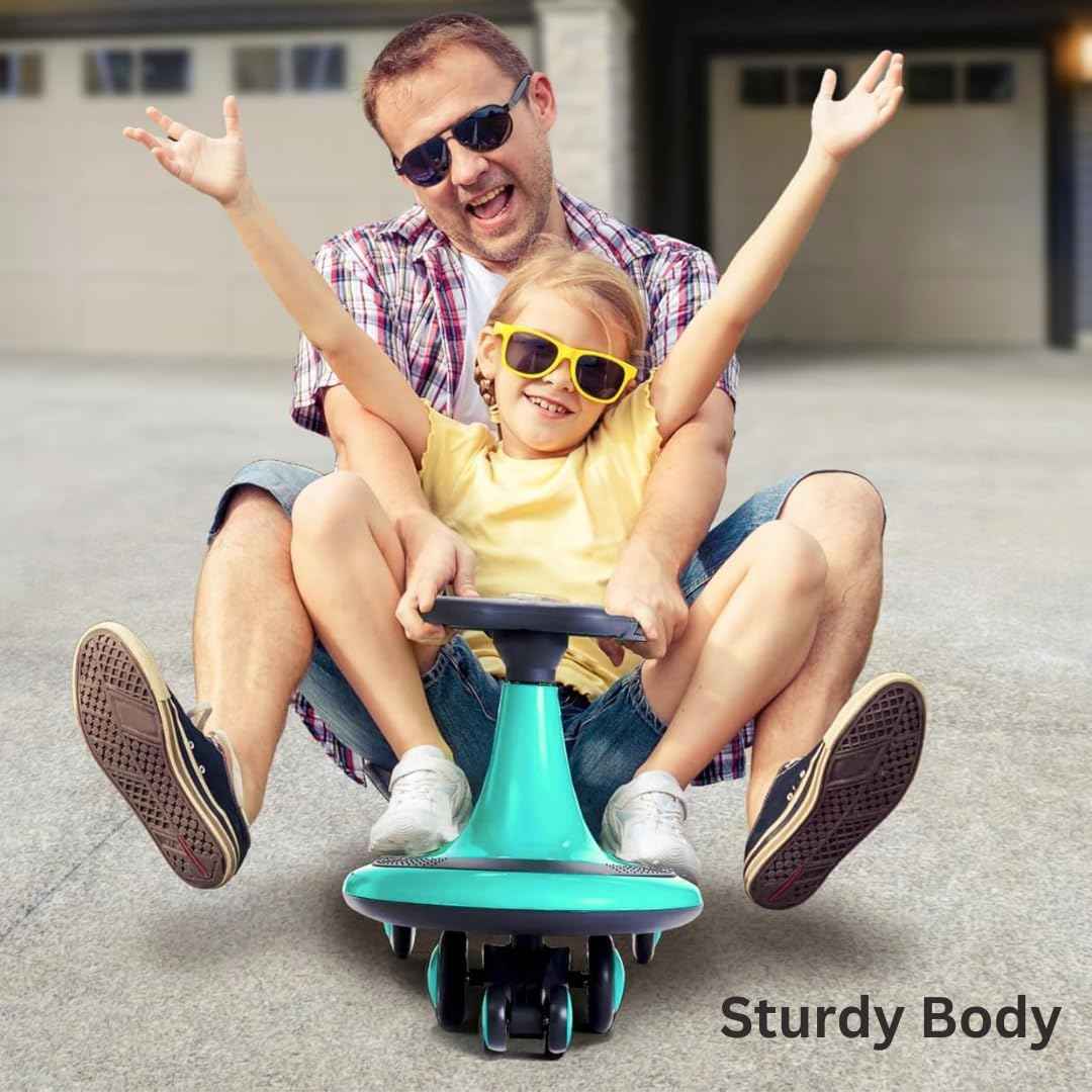 Storio Kids Magic Swing Car Twister Ride On | Toy Car with PU Wheels | Toy Car for 3 to 5 Years | Push Ride on Baby Car,100 Kg Capacity | Birthday Gift for Kids Boys and Girls - Blue