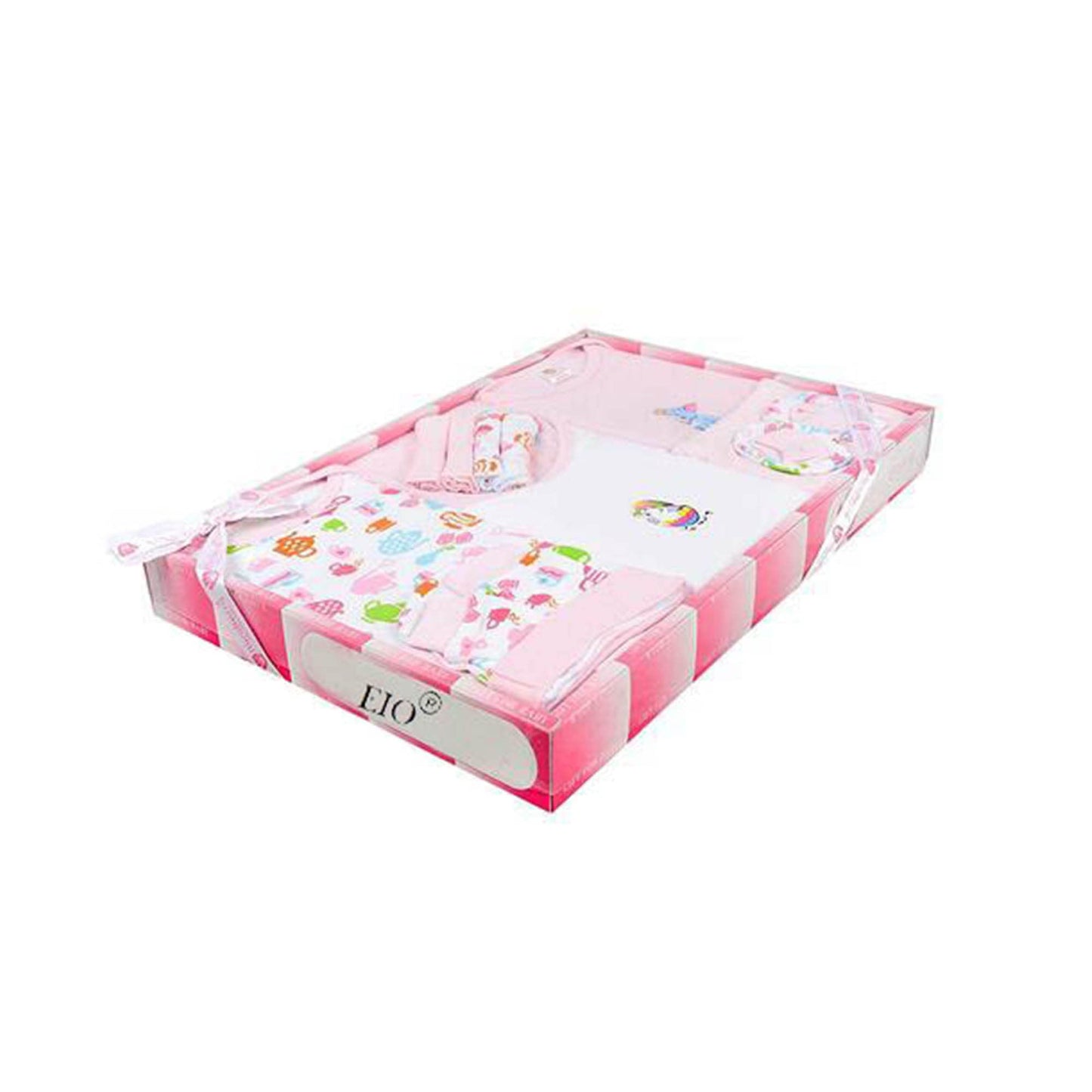 EIO Unisex Kids Cotton Solid Clothing Gift Set -13 Pieces
