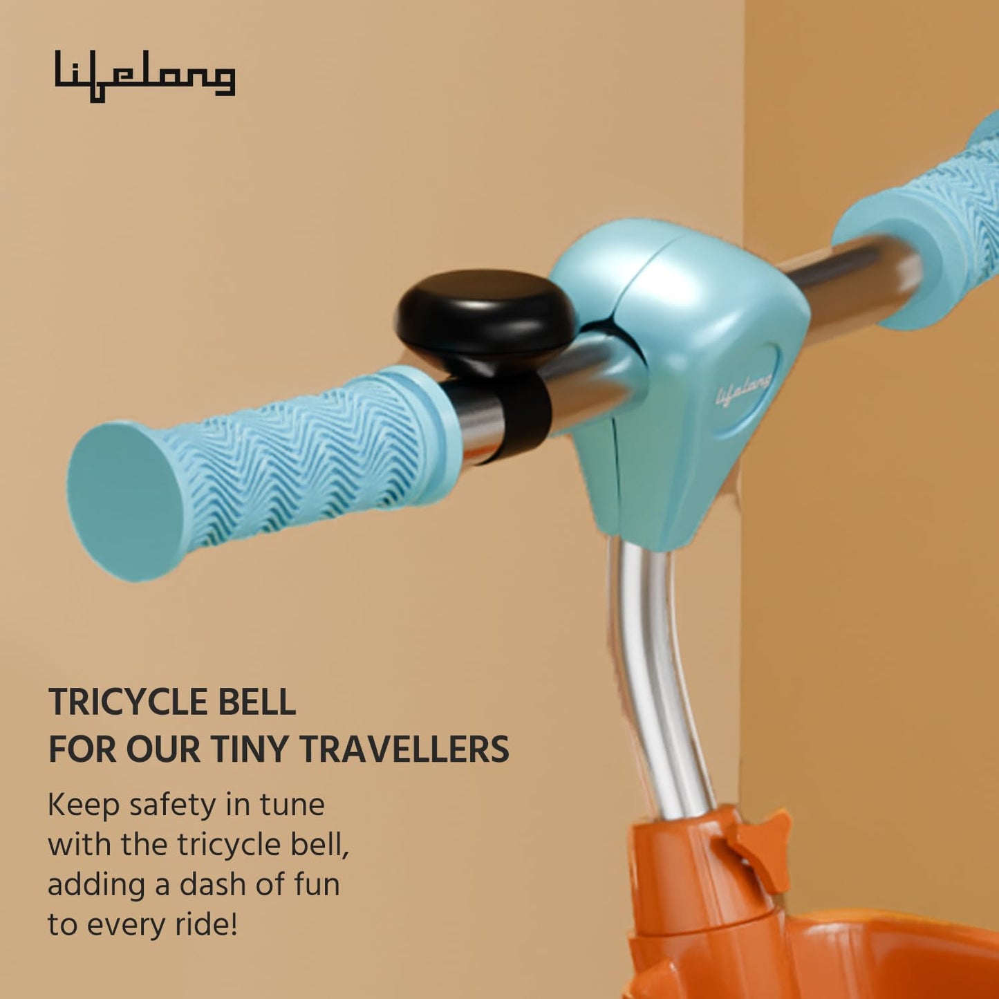 Lifelong Trike Cycle for Kids Cycle 2-5 Years - Tricycles for Boy & Girl - Baby Cycle - Bicycle for Kids - Bike with 3 EVA Wheels, Bell & Basket -Durable Tricycle with Parental Control