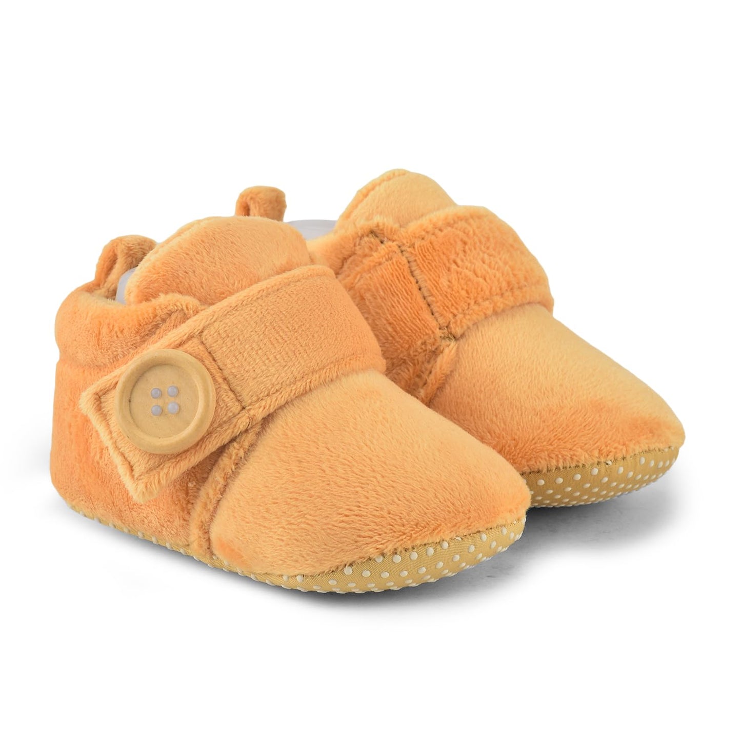 Star Fish Newborn Baby Boys & Girls 3 TO 12 Months Skin Friendly Comfortable & Breathable Cotton Booties (Pink -1212)