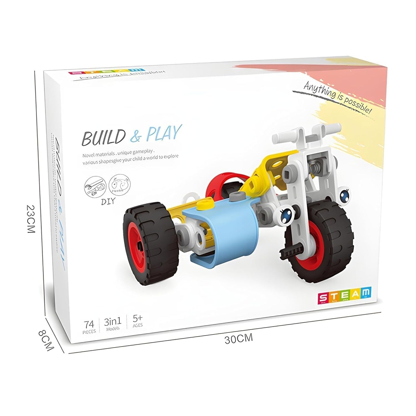 Umadiya® 36-in-1 Magic Building Blocks Set | 256+ Pieces | Creative Construction Toy for Kids | Includes Instruction Manual | Ideal for Boys & Girls Ages 6+ | DIY Brick Robot, Jet, Ship Models