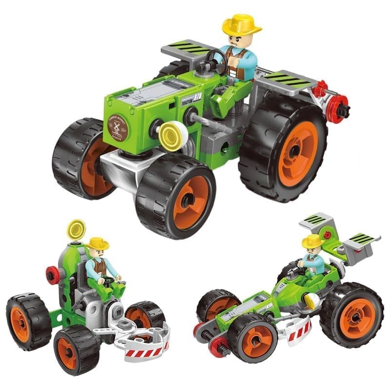 Umadiya® 36-in-1 Magic Building Blocks Set | 256+ Pieces | Creative Construction Toy for Kids | Includes Instruction Manual | Ideal for Boys & Girls Ages 6+ | DIY Brick Robot, Jet, Ship Models