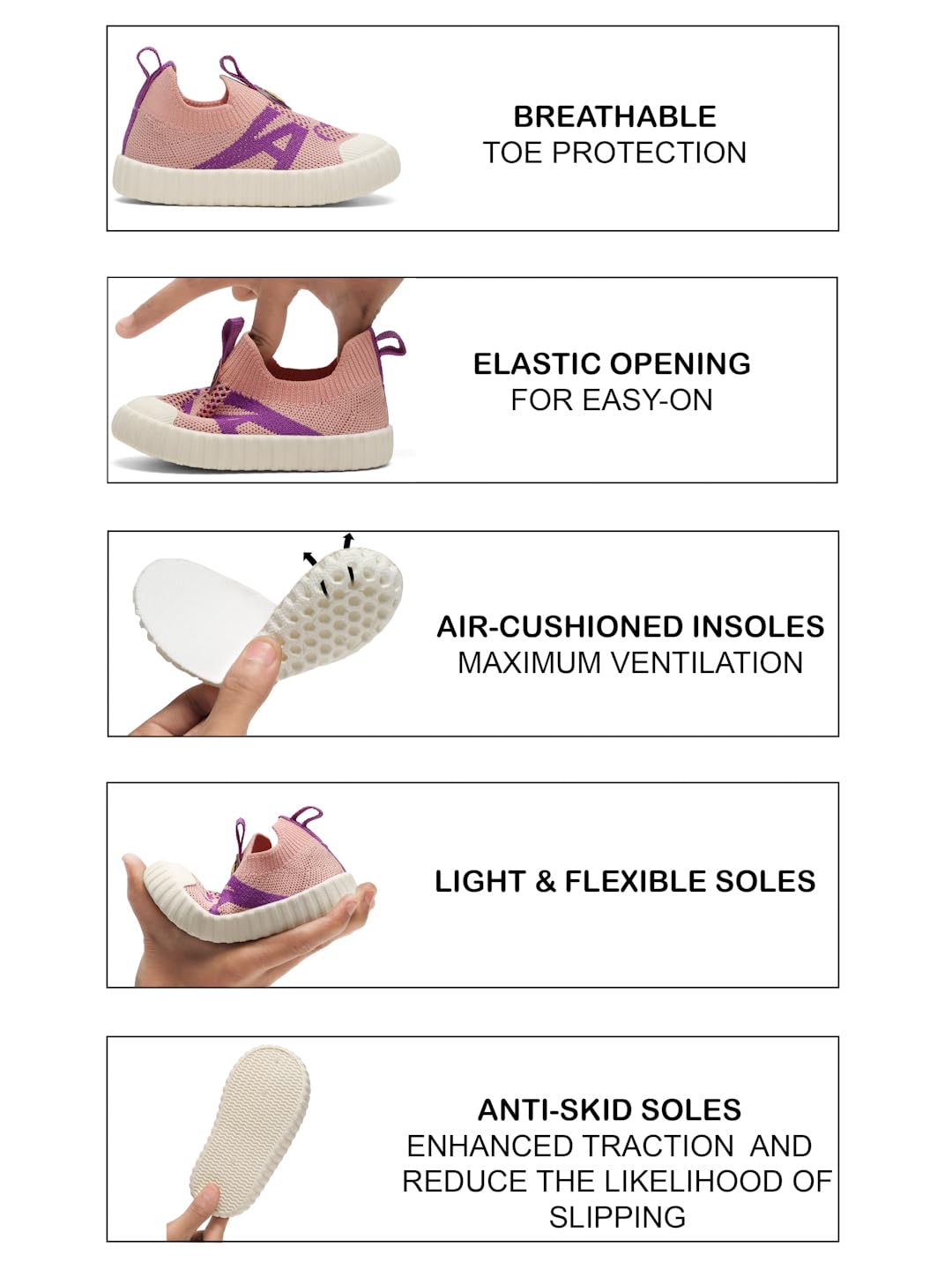 ONYC Ducky Toddler Girls First Step Slip-On Sneakers
