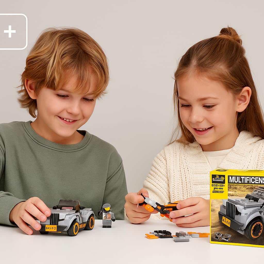 Umadiya® 36-in-1 Magic Building Blocks Set | 256+ Pieces | Creative Construction Toy for Kids | Includes Instruction Manual | Ideal for Boys & Girls Ages 6+ | DIY Brick Robot, Jet, Ship Models