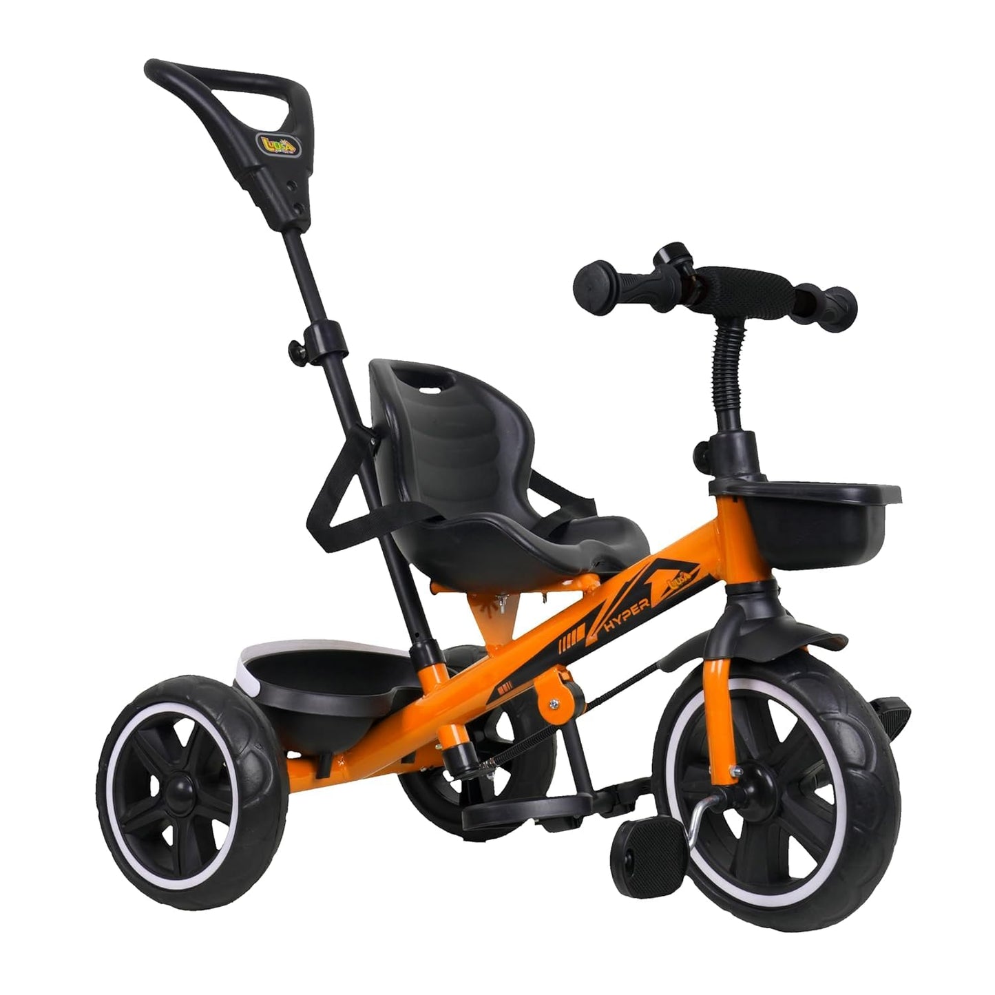 Luusa® TFT Hyper 500 PRO Canopy Plug N Play Tricycle/Baby Tricycle with Parental Control for Age Group 2+ Years Boys/Girls/Carrying Capacity Upto 30-KGS Proudly Made in India (ICE-Blue)