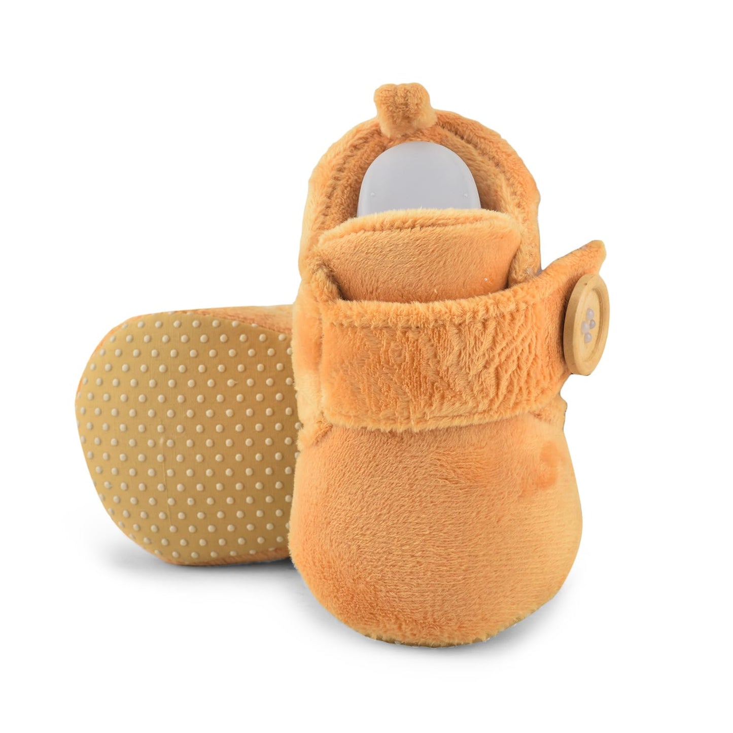 Star Fish Newborn Baby Boys & Girls 3 TO 12 Months Skin Friendly Comfortable & Breathable Cotton Booties (Pink -1212)