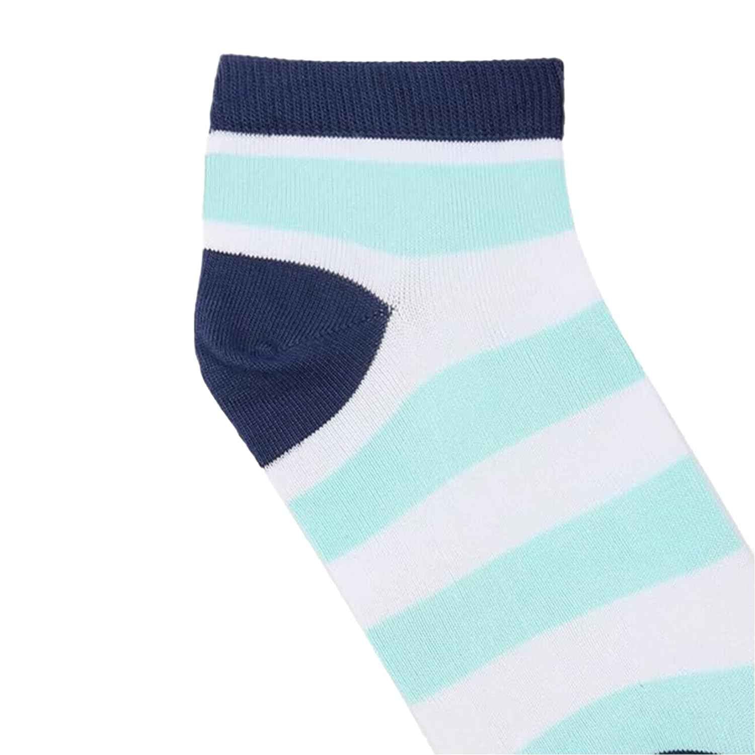 FOOTPRINTS Organic cotton &Bamboo Kids Unisex Socks | Pack of 3 Pairs | Low cut | Colourful Stripes