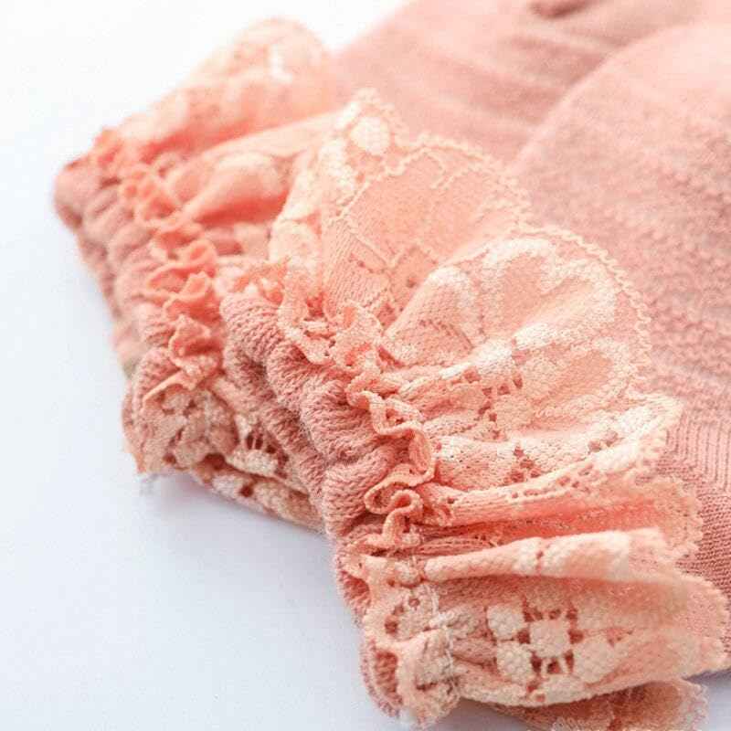 CUTEABLY Baby Girl Cotton Casual Socks, Ruffle Lace Design, Assorted Colours, Short Length, (Assorted)