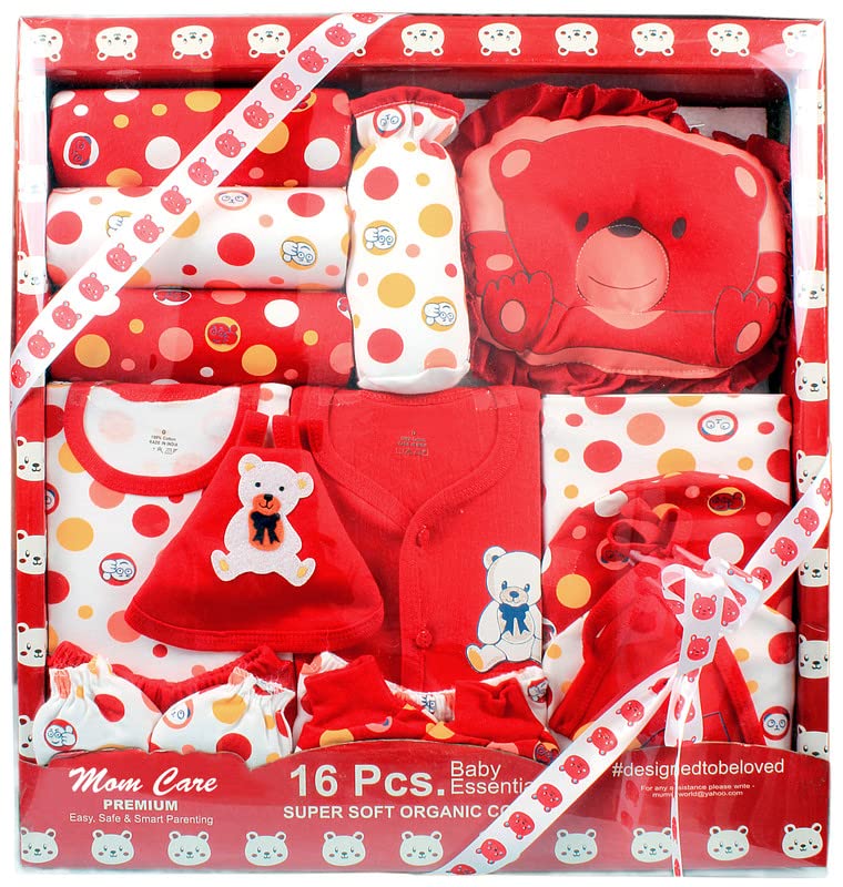 MOM CARE Newborn Baby Gift Set Has All Newborn Baby Essential Clothes in Baby Gift Set for or Girls Unisex 11 pcs Yellow