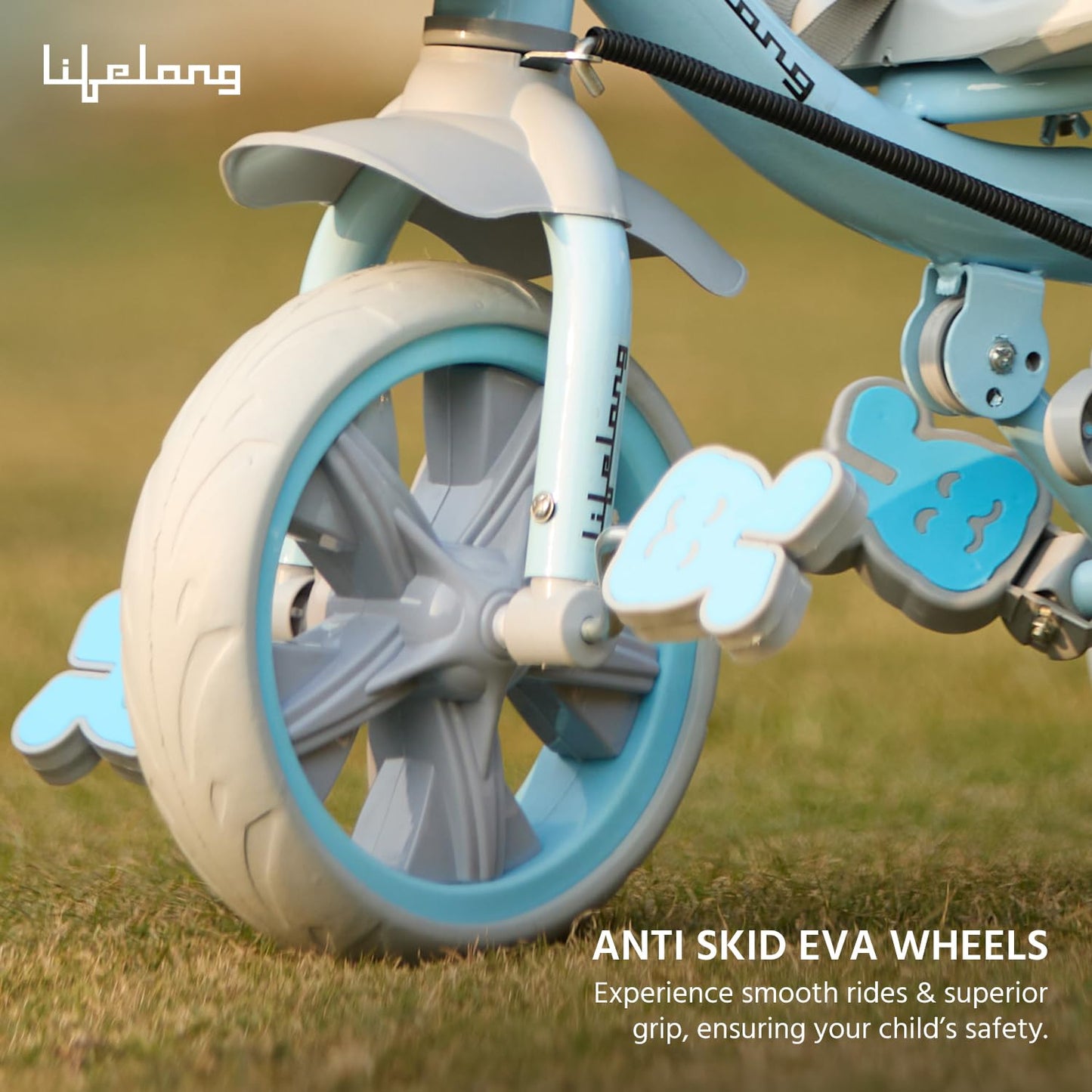 Lifelong Trike Cycle for Kids Cycle 2-5 Years - Tricycles for Boy & Girl - Baby Cycle - Bicycle for Kids - Bike with 3 EVA Wheels, Bell & Basket -Durable Tricycle with Parental Control