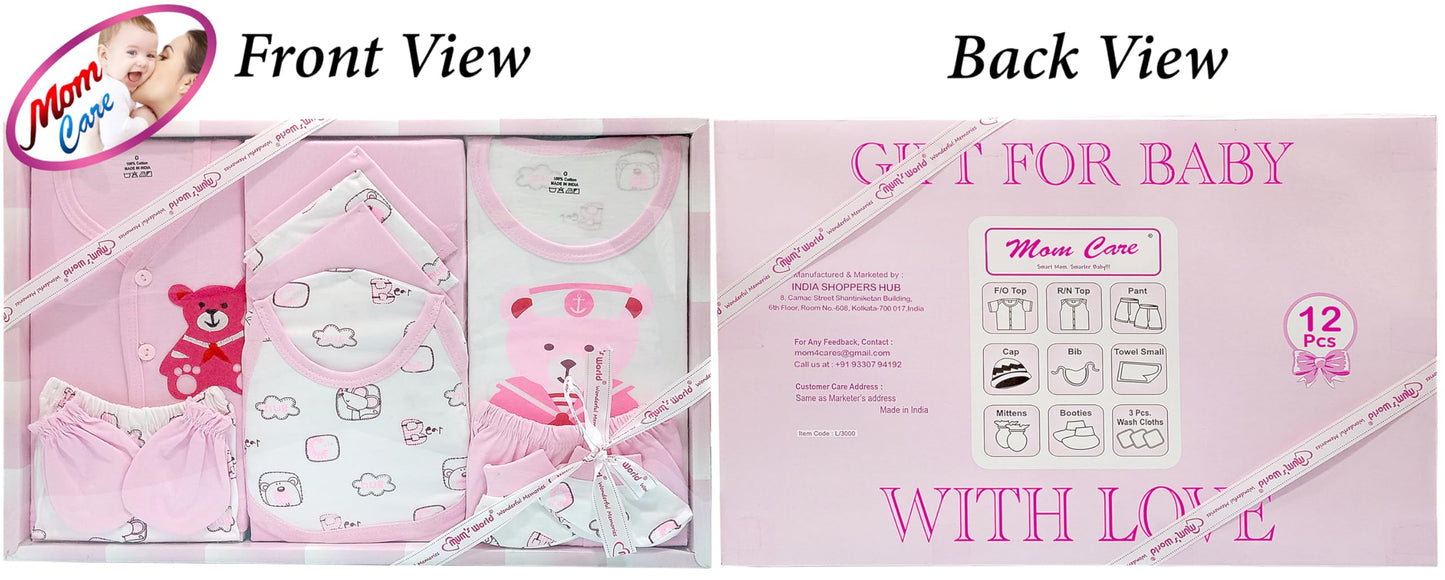 MOM CARE Newborn Baby Gift Set Has All Newborn Baby Essential Clothes in Baby Gift Set for or Girls Unisex 11 pcs Yellow