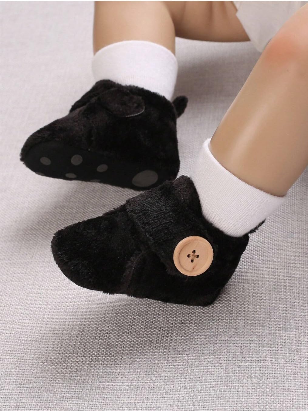 Star Fish Newborn Baby Boys & Girls 3 TO 12 Months Skin Friendly Comfortable & Breathable Cotton Booties (Pink -1212)