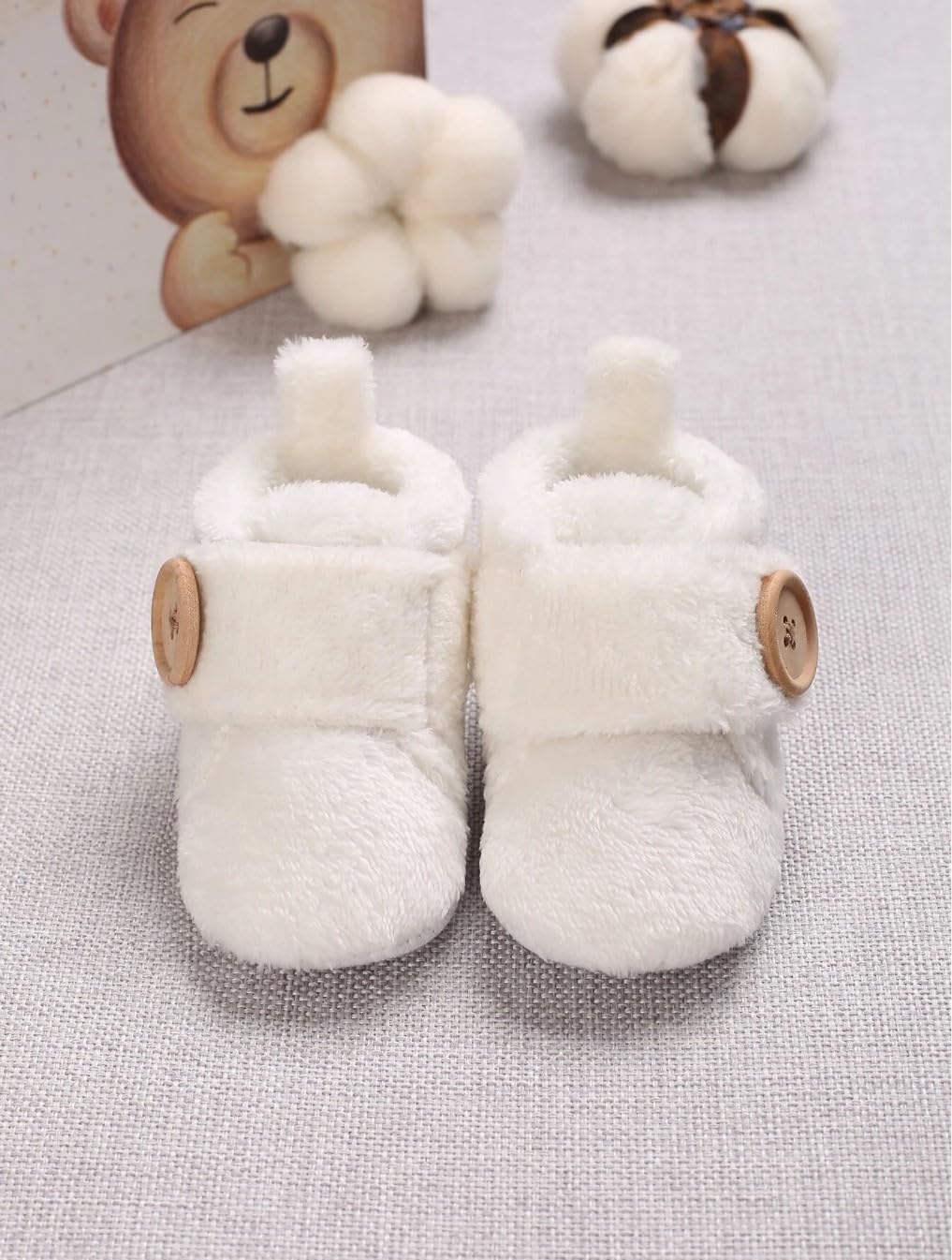 Star Fish Newborn Baby Boys & Girls 3 TO 12 Months Skin Friendly Comfortable & Breathable Cotton Booties (Pink -1212)