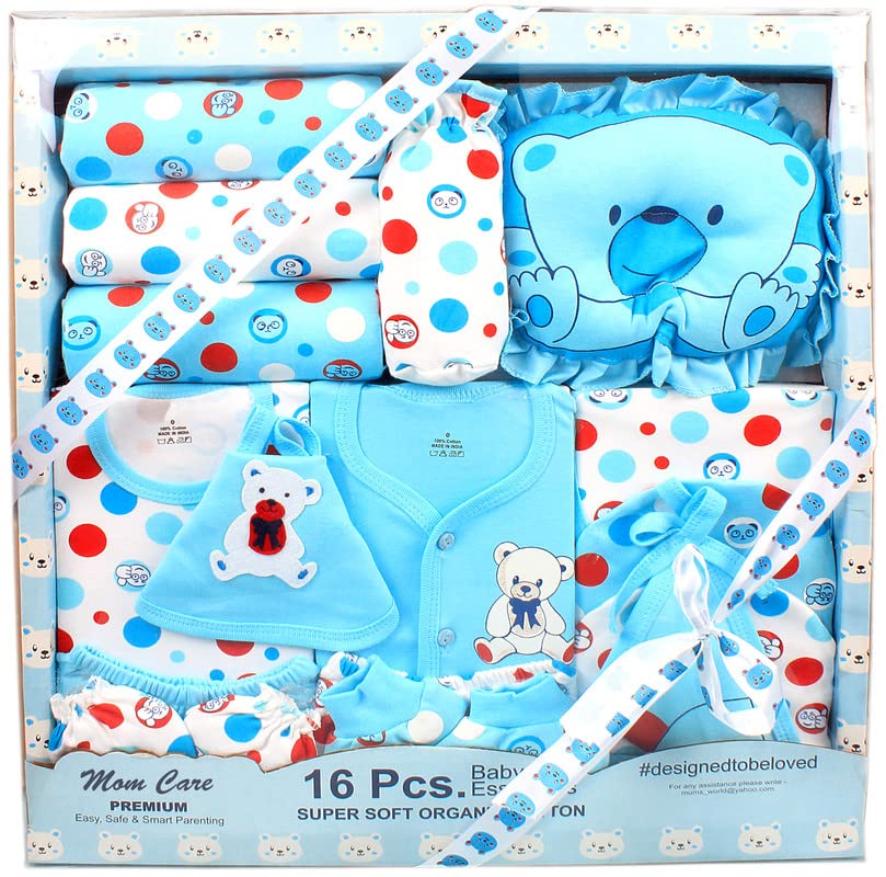 MOM CARE Newborn Baby Gift Set Has All Newborn Baby Essential Clothes in Baby Gift Set for or Girls Unisex 11 pcs Yellow