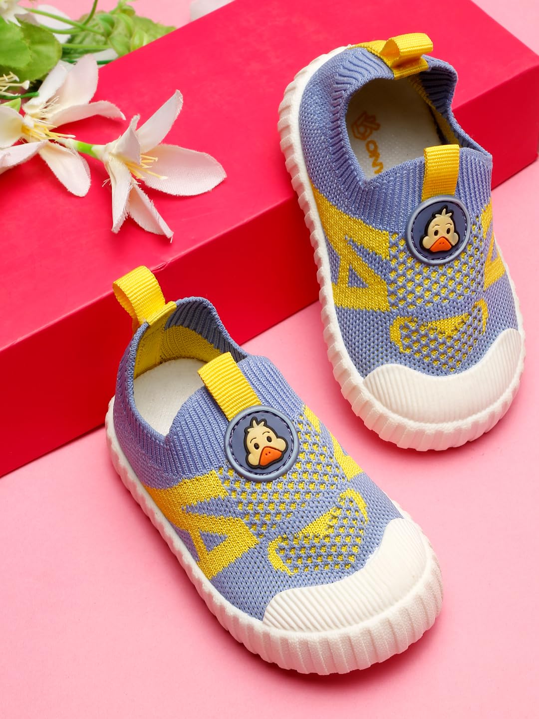 ONYC Ducky Toddler Girls First Step Slip-On Sneakers