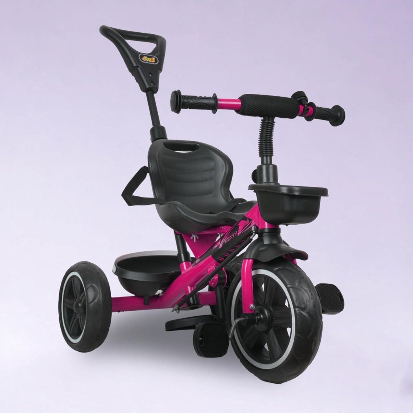 Luusa® TFT Hyper 500 PRO Canopy Plug N Play Tricycle/Baby Tricycle with Parental Control for Age Group 2+ Years Boys/Girls/Carrying Capacity Upto 30-KGS Proudly Made in India (ICE-Blue)