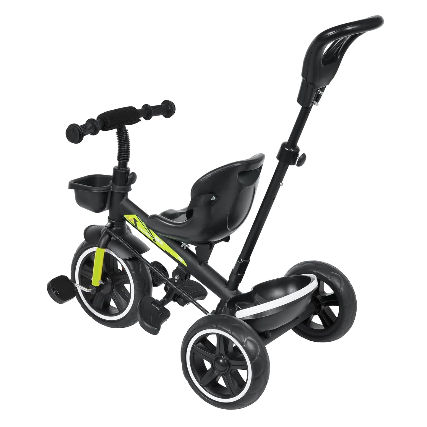 Luusa® TFT Hyper 500 PRO Canopy Plug N Play Tricycle/Baby Tricycle with Parental Control for Age Group 2+ Years Boys/Girls/Carrying Capacity Upto 30-KGS Proudly Made in India (ICE-Blue)