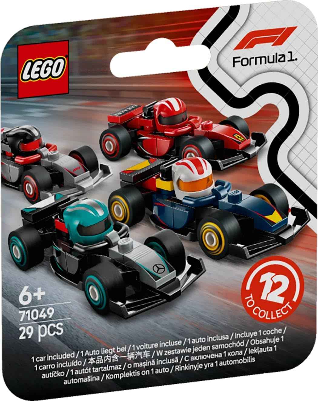 LEGO F1 Collectible Race Cars Vehicle Kit 71049 Building Blocks Toys for 6+ Gift for Boys and Girls