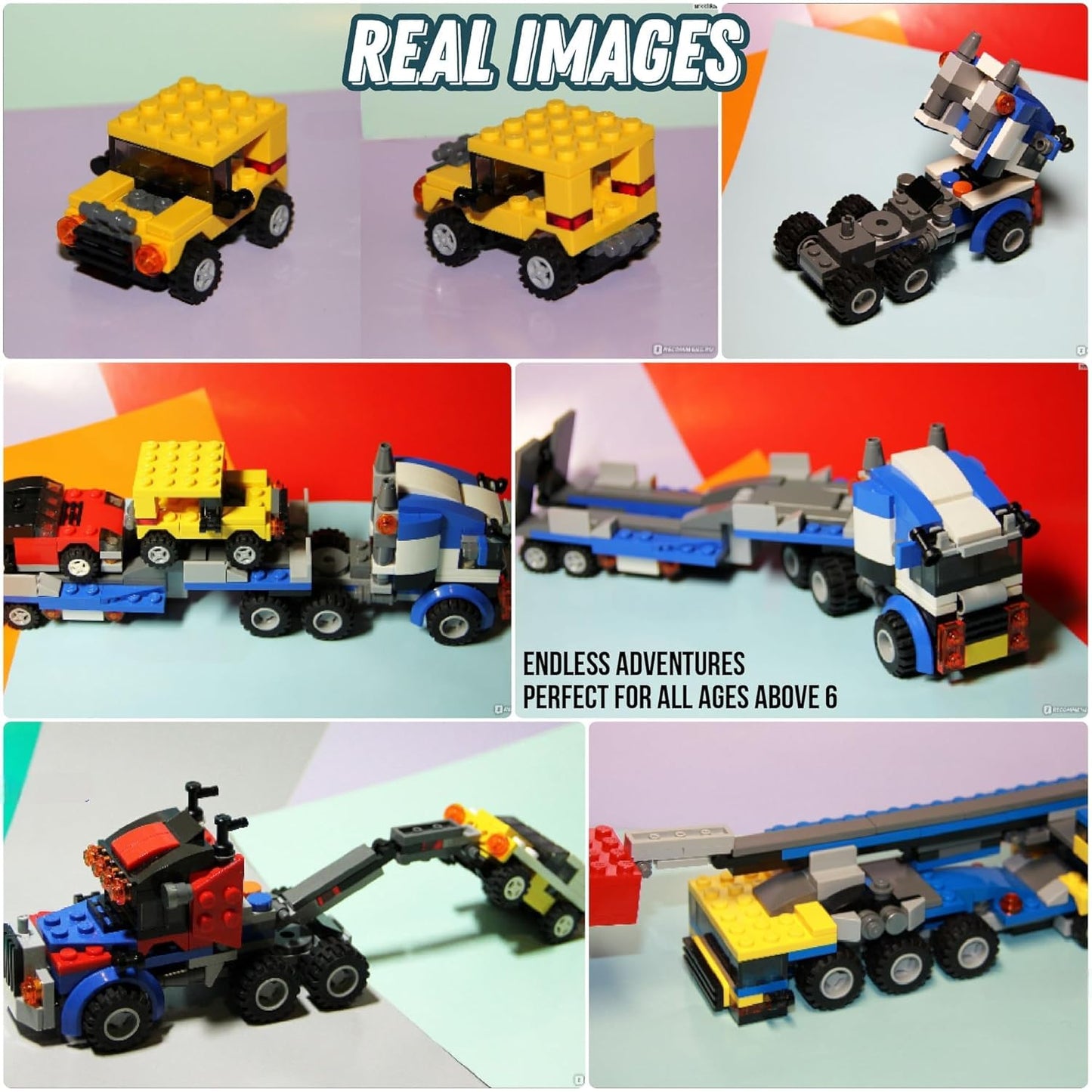Umadiya® 36-in-1 Magic Building Blocks Set | 256+ Pieces | Creative Construction Toy for Kids | Includes Instruction Manual | Ideal for Boys & Girls Ages 6+ | DIY Brick Robot, Jet, Ship Models
