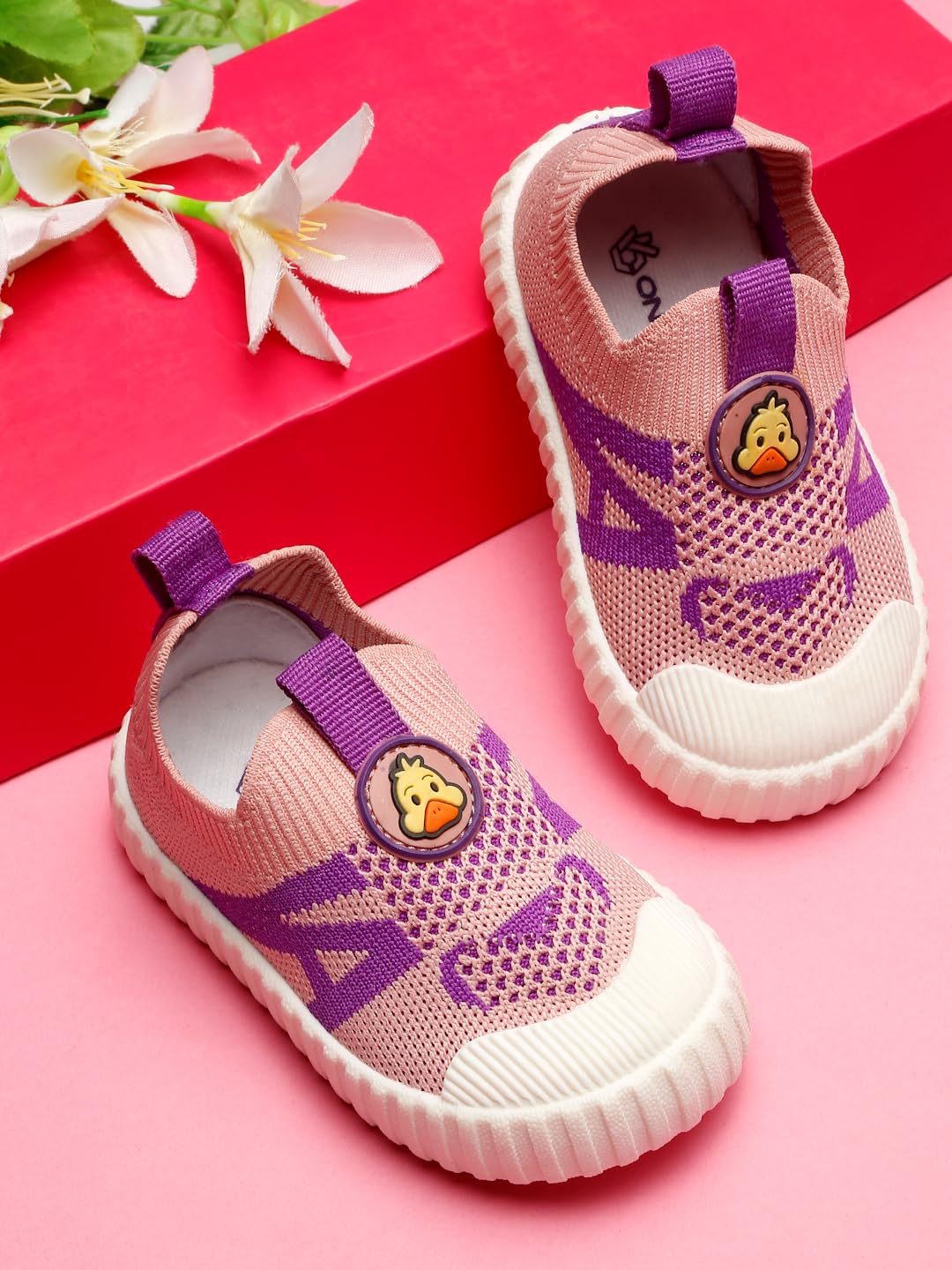ONYC Ducky Toddler Girls First Step Slip-On Sneakers