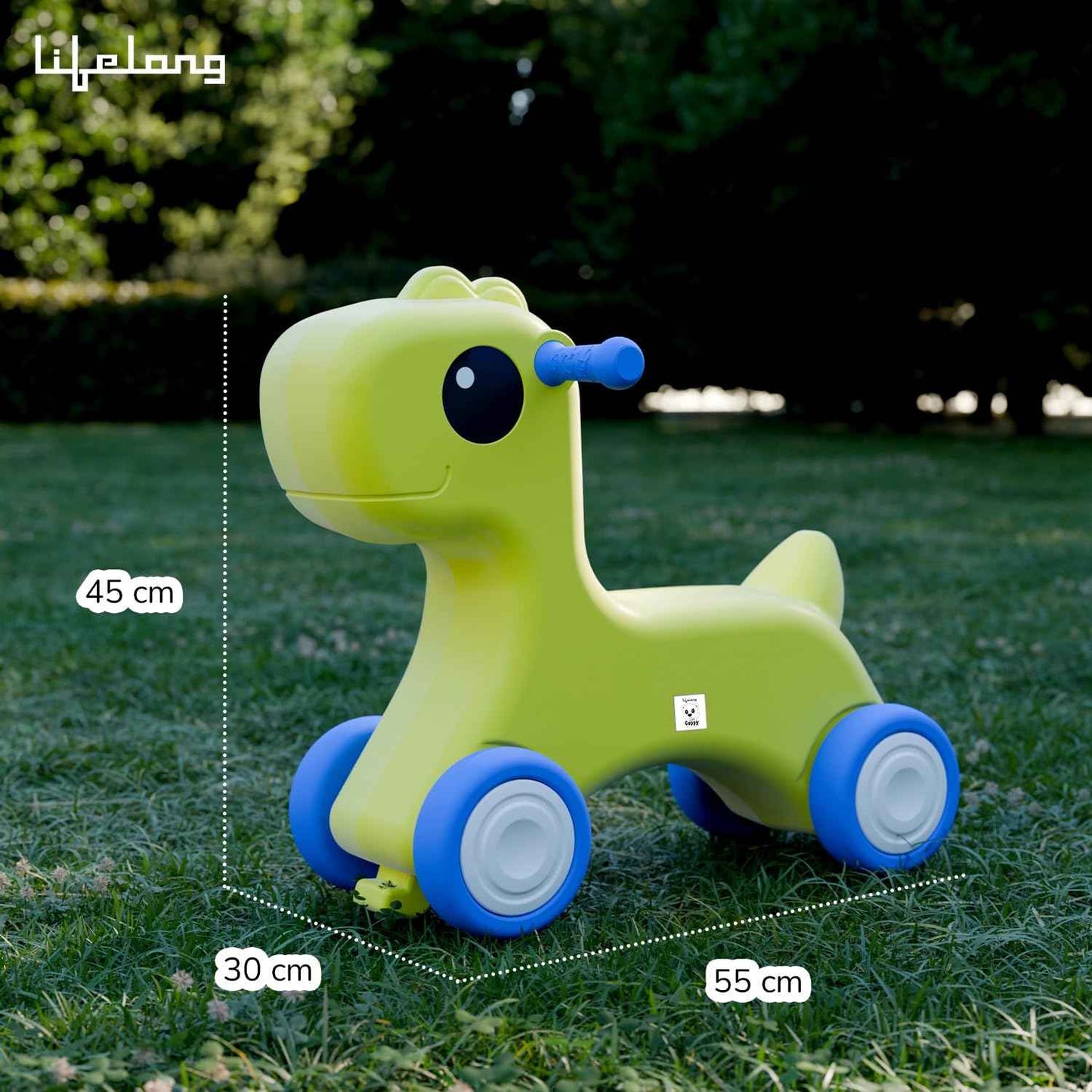 Lifelong Cuppy Caterpillar Ride-On for Kids 1+ Years|Fun Musical Ride with Lights|Safe,Sturdy & Round Edges Push Ride|Load Capacity 35kg|Indoor & Outdoor Play Vehicle for Boys & Girls(LLCR18),Pink