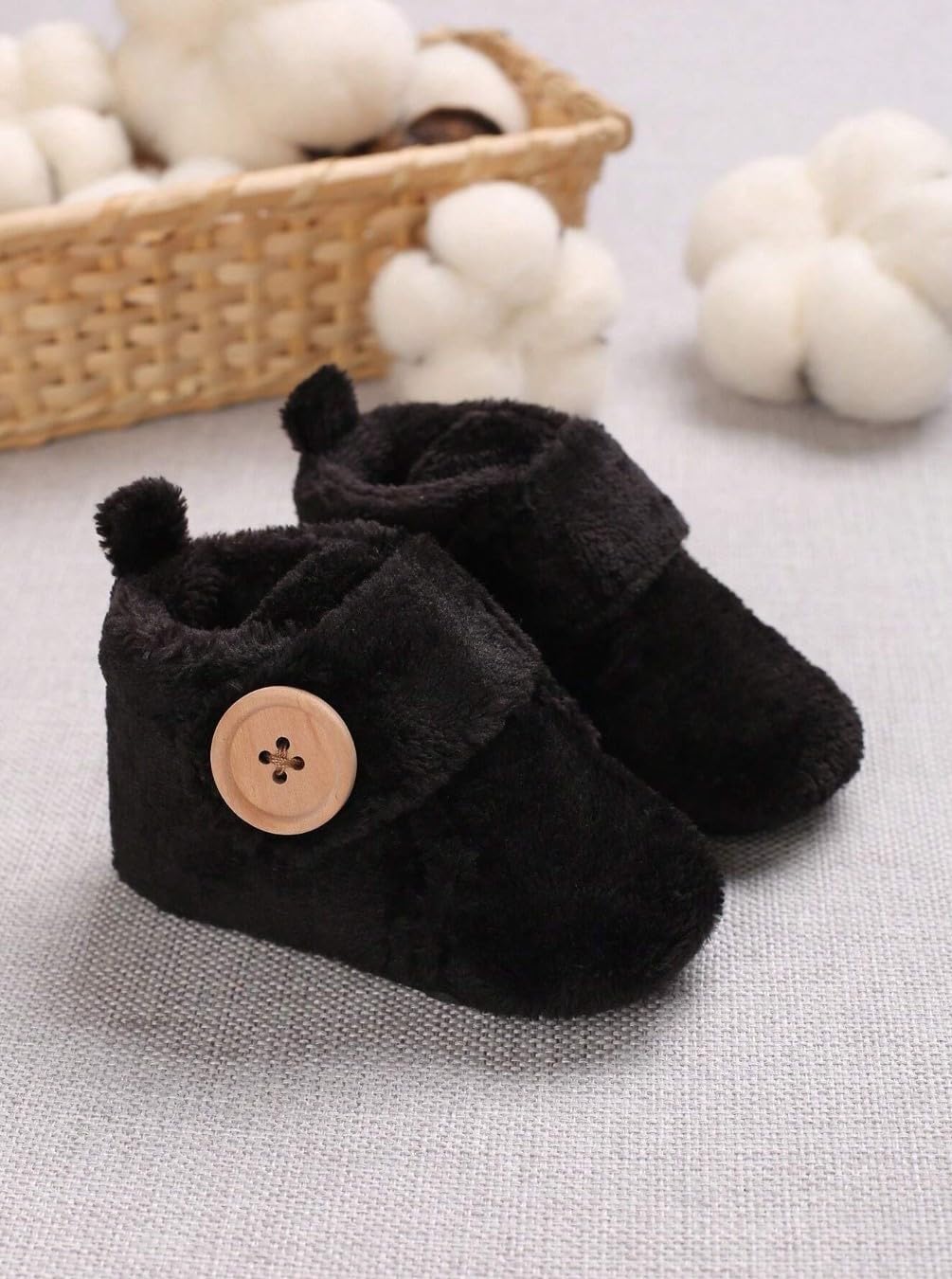 Star Fish Newborn Baby Boys & Girls 3 TO 12 Months Skin Friendly Comfortable & Breathable Cotton Booties (Pink -1212)