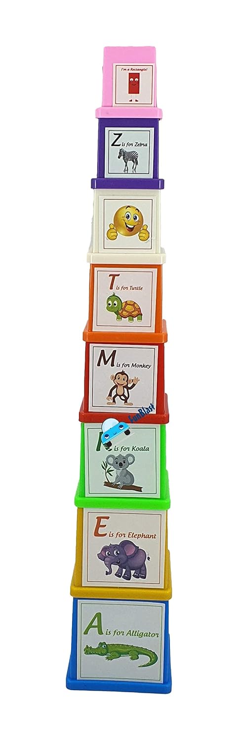 FunBlast DIY Plastic Building Blocks for Kids Building Blocks Toy for Kids Puzzle Games for Kid, Toys for Children Educational & Learning Toy for Kid, Girls & Boys - (250+ Blocks with 38 Wheels)