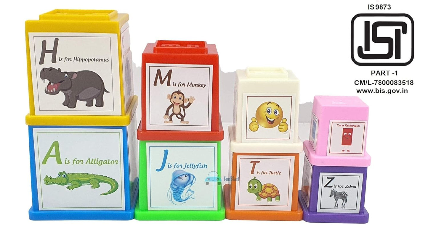 FunBlast DIY Plastic Building Blocks for Kids Building Blocks Toy for Kids Puzzle Games for Kid, Toys for Children Educational & Learning Toy for Kid, Girls & Boys - (250+ Blocks with 38 Wheels)