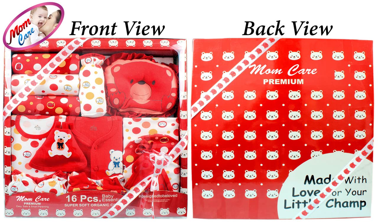 MOM CARE Newborn Baby Gift Set Has All Newborn Baby Essential Clothes in Baby Gift Set for or Girls Unisex 11 pcs Yellow