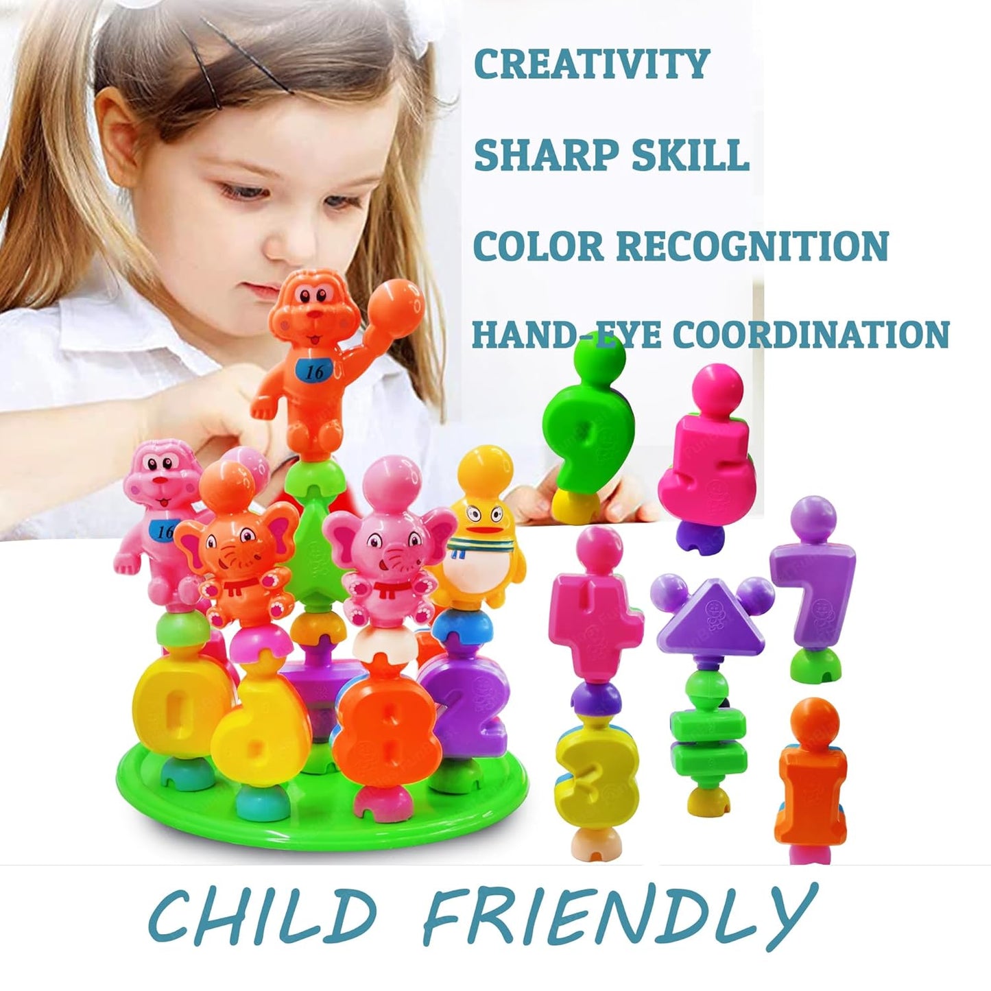 FunBlast DIY Plastic Building Blocks for Kids Building Blocks Toy for Kids Puzzle Games for Kid, Toys for Children Educational & Learning Toy for Kid, Girls & Boys - (250+ Blocks with 38 Wheels)