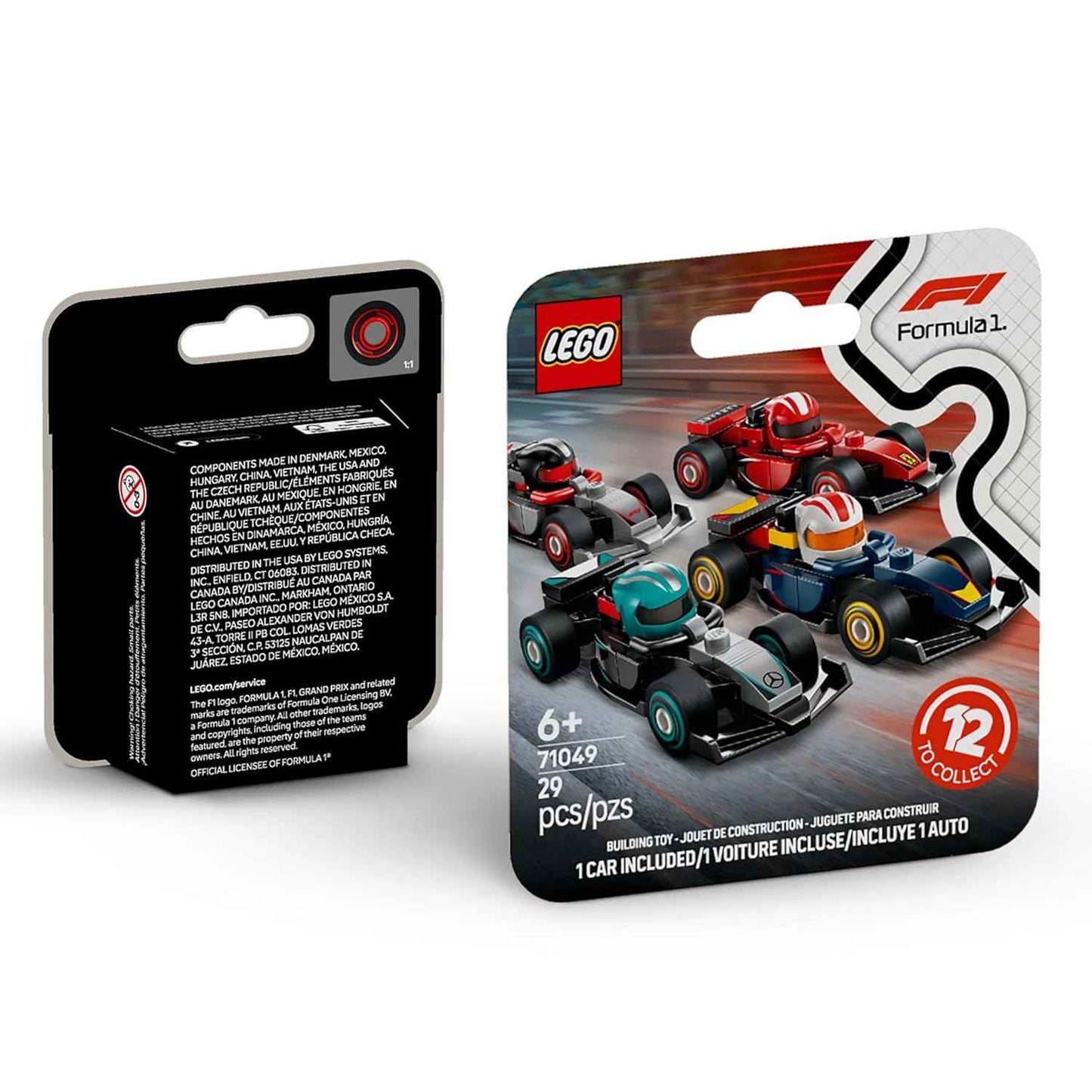LEGO F1 Collectible Race Cars Vehicle Kit 71049 Building Blocks Toys for 6+ Gift for Boys and Girls