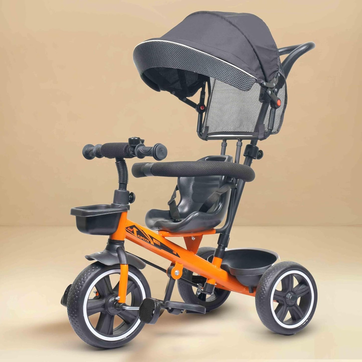 Luusa® TFT Hyper 500 PRO Canopy Plug N Play Tricycle/Baby Tricycle with Parental Control for Age Group 2+ Years Boys/Girls/Carrying Capacity Upto 30-KGS Proudly Made in India (ICE-Blue)