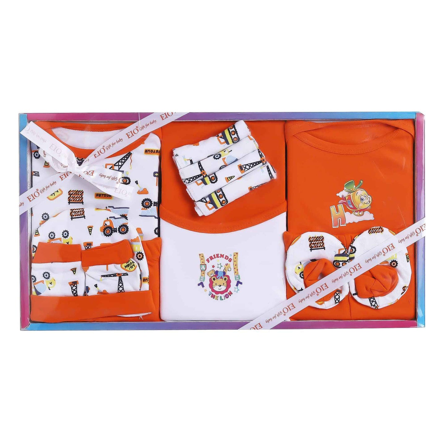 EIO Unisex Kids Cotton Solid Clothing Gift Set -13 Pieces