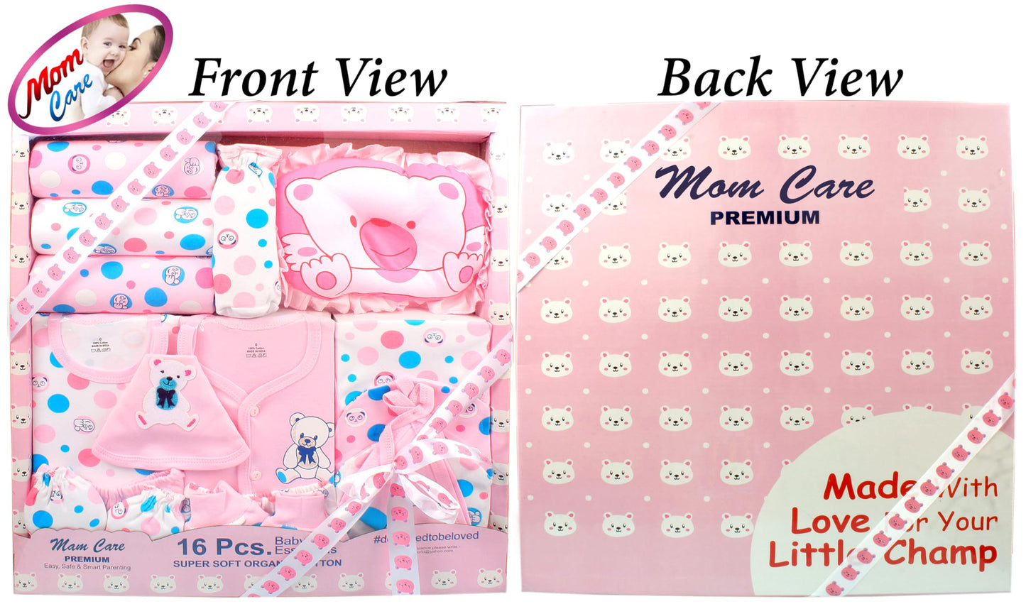 MOM CARE Newborn Baby Gift Set Has All Newborn Baby Essential Clothes in Baby Gift Set for or Girls Unisex 11 pcs Yellow